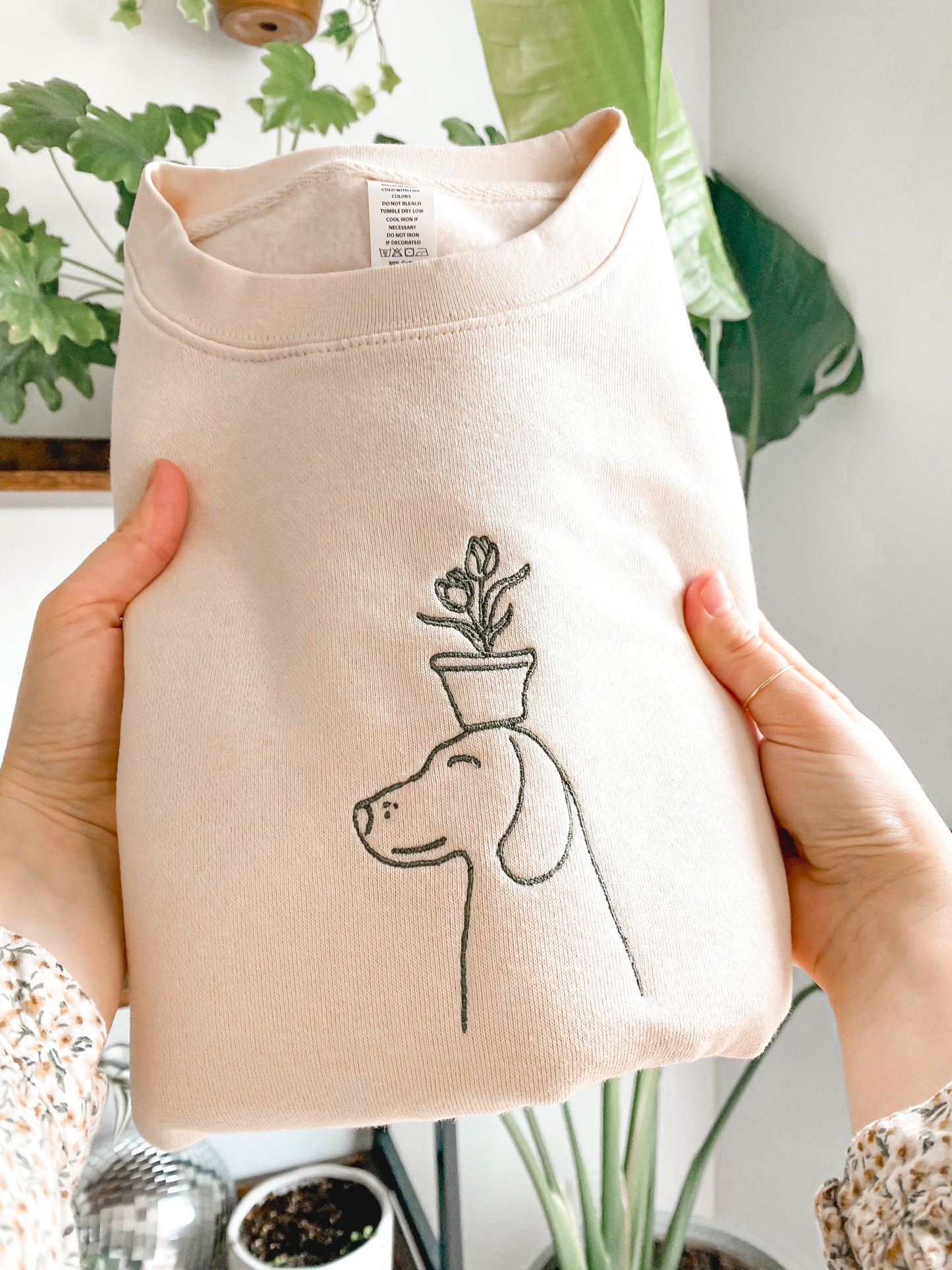 𝐷𝑜𝑔 𝑤𝑖𝑡ℎ 𝑃𝑙𝑎𝑛𝑡 𝐸𝑚𝑏𝑟𝑜𝑖𝑑𝑒𝑟𝑒𝑑 𝐶𝑟𝑒𝑤